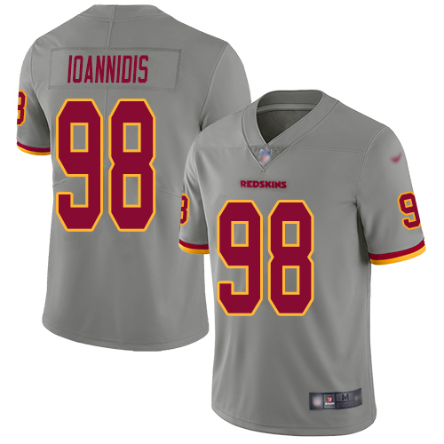 Washington Redskins Limited Gray Men Matt Ioannidis Jersey NFL Football #98 Inverted Legend